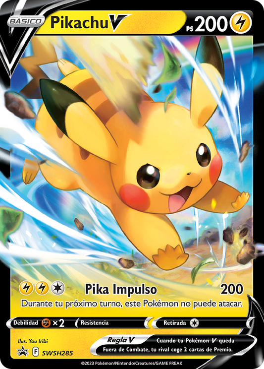 Pikachu V Letter (Spanish) (Near Mint)