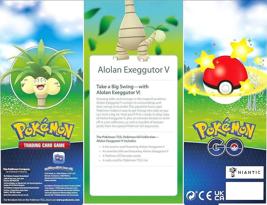 Caja Exeggutor de Alola V - Pokemon Go