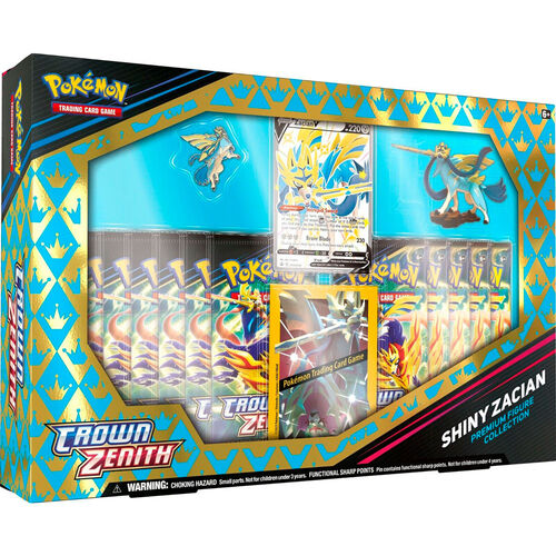 Pokemon Card Box: Shiny Zacian &amp; Zamazenta (Spanish)